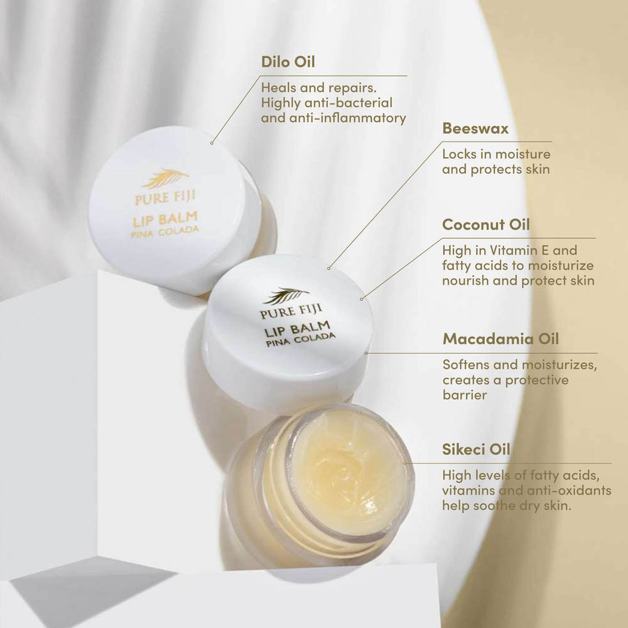 Pure Fiji Nourishing Lip Balm Pina Colada - Exquisite Laser Clinic